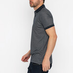 Tyler Short Sleeve Polo Shirt // Navy + Gray (XL)