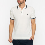 Sebastian Knitwear Polo Shirt // Ecru (XL)