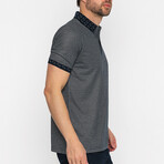 Tyler Short Sleeve Polo Shirt // Navy + Gray (2XL)