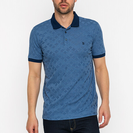 Lyon Short Sleeve Polo Shirt // Indigo (S)
