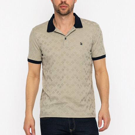 Jackson Short Sleeve Polo Shirt // Beige (XS)