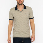 Jackson Short Sleeve Polo Shirt // Beige (M)