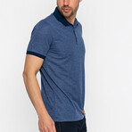 Jaime Short Sleeve Polo Shirt // Indigo (L)