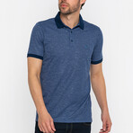 Jaime Short Sleeve Polo Shirt // Indigo (XL)