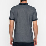 Callan Short Sleeve Polo Shirt // Navy + White (S)