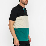 Danny Short Sleeve Polo Shirt // Black (XS)