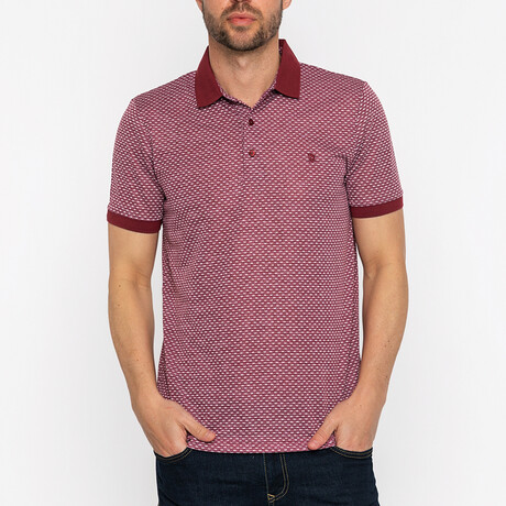 Connor Short Sleeve Polo Shirt // Bordeaux (XS)