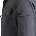 Cresta // Outdoor Shirt With Pockets // Anthracite (S)