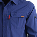 Outdoor Shirt With Pockets // Navy (L)