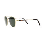 Men's SF224SG Sunglasses // Shiny Gold + Brown