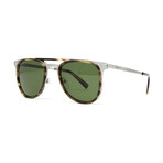 Men's SF218S Sunglasses // Striped Khaki