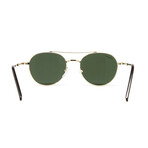 Men's SF224SG Sunglasses // Shiny Gold + Brown