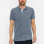 Ryan Short Sleeve Oxford Polo Shirt // Navy (XS)