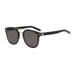 Christian Dior // Men's AL13-5 Sunglasses // Black + Yellow + Brown