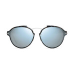 Women's DIORECLAT Sunglasses // Gray Black Marble + Gray Light Blue