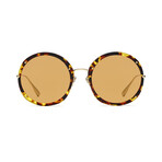 Women's DIORHYPNOTIC1 Sunglasses // Havana + Gold + Orange