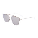 Men's DIOR0204FS Sunglasses // Matte Palladium + Silver Mirror