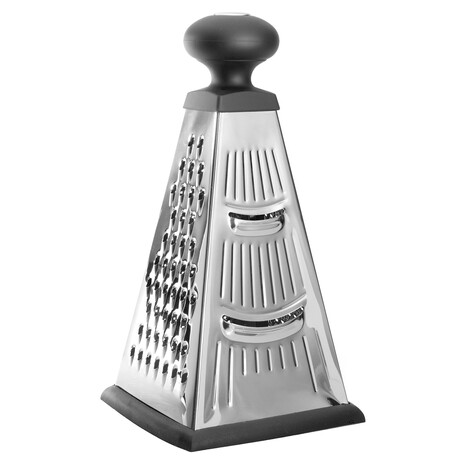 Essentials Stainless Steel // 4-Sided Pyramid Grater // 9"