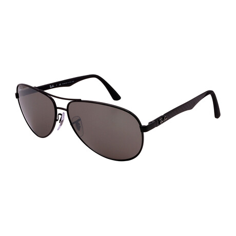 Men's RB8313-2-K7 Aviator Polarized Sunglasses // Shiny Black