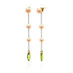 Gocce 18k Yellow Gold + Pearl Chandelier Earrings // Store Display