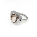Giulietta E Romeo 18k White Gold + Onyx Ring // Store Display (Ring Size 6.25)