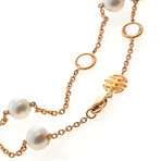 EN 18k Rose Gold + Pearl Necklace // 38" // Store Display