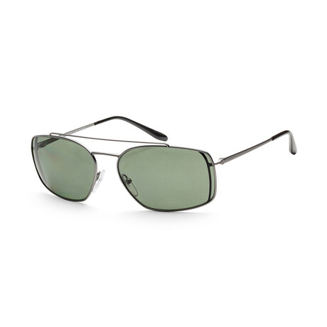 Men's PR64VS-7CQ5X162 Matte Polarized Sunglasses // Gunmetal