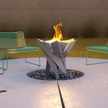 Phoenix Blossom Fire Pit // Stainless Steel