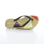 Spot Flip Flop // Black + Honey (EU Size 40)