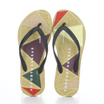 Spot Flip Flop // Black + Honey (EU Size 40)