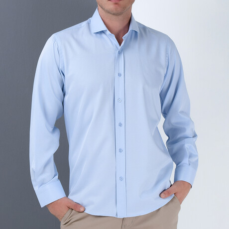 Tejay Button Up Shirt // Blue (Small)