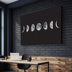 Lunar Cycles (16"H x 20"W x 1.5"D // Floating Frame)