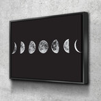 Lunar Cycles (16"H x 20"W x 1.5"D // Floating Frame)