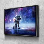 Tap Into The Universe (16"H x 20"W x 1.5"D // Floating Frame)