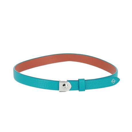 Leather Wrap Bracelet // Turquoise