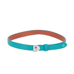 Leather Wrap Bracelet // Turquoise