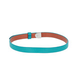 Leather Wrap Bracelet // Turquoise