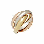 Cartier // 18k Three-Tone Gold Trinity Ring // Ring Size: 4.75 // Pre-Owned