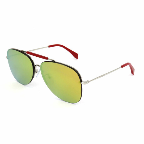 Men's SZV149-579G Sunglasses // Mirror Green