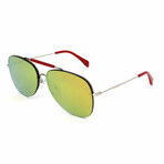 Men's SZV149-579G Sunglasses // Mirror Green