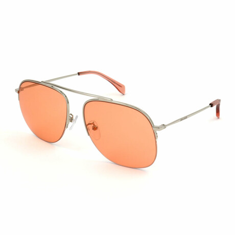 Men's SZV148-579 Sunglasses // Palladium + Light Orange