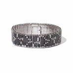 Fantasia 18k White Gold Diamond + Sapphire Tennis Bracelet // 7" // New