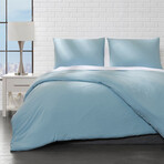 Microfiber Duvet Cover Set // Aqua (Twin)