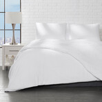 Microfiber Duvet Cover Set // White (Twin)