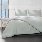 Microfiber Duvet Cover Set // Sage (Twin)