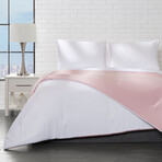 Reversible Microfiber Polka Dot Comforter Set // Rose (Twin)