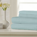 Super Soft Triple Brushed Microfiber Sheet Set // Aqua (Twin)