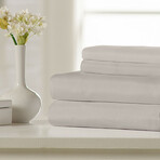 Super Soft Triple Brushed Microfiber Sheet Set // Silver (Twin)