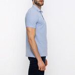 Travis Short Sleeve Polo Shirt // Blue (M)