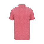 Jax Short Sleeve Polo Shirt // Bordeaux (L)
